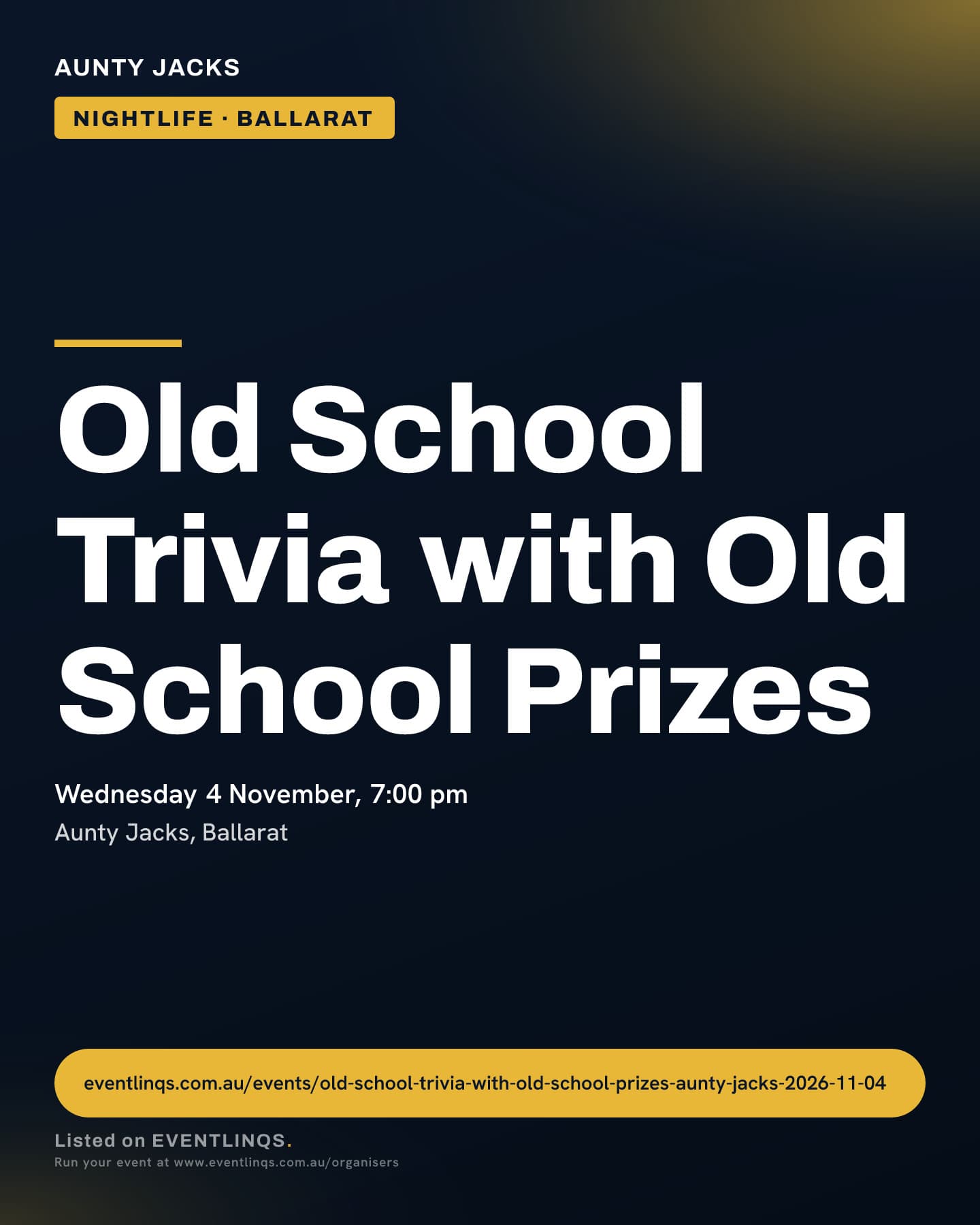 Old School Trivia with Old School Prizes